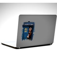 Police Box Dr Who Laptop Sticker 14 inch (35X26CM)