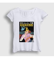 Presmono Kadın Beyaz Future Nostalgia Dua Lipa T-Shirt 320991tt (Beyaz)