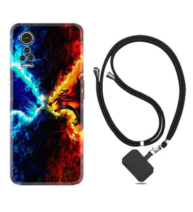 General Mobile GM 21 Pro GM 22 Pro Plus Kılıf Boyun Askılı Silikon Red Blue Leon 1714