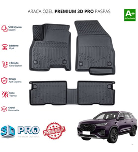 CHERY TİGGO 8 ARACA ÖZEL 3D PASPAS 2022 2023 2024 2025