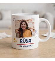 Kişiye Özel Fotoğraflı ve İsimli “İyi ki Varsın” Kupası