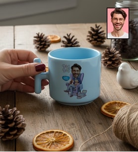 Kişiye Özel Karikatürlü Dog Dad Köpek Babası T Pastel Kupa Babalar Günü Hediyesi