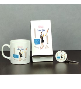 Mimar Üçlü Set (Kupa + Telefon Standı + Anahtarlık) 001