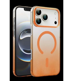 iPhone 17 Pro Max Glossy Magsafe Kapak - Turuncu