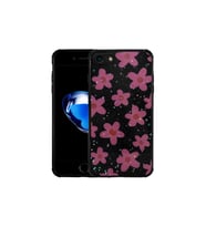 Apple iPhone SE 2020 Uyumlu Kılıf Simli Desenli Kamera Korumalı Parlak Zore Popy Kapak (Çok Renkli)