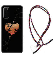 Samsung A02S A03S A10 A12 A13 A21S A22 Kılıf Boyun Asklı Rasta Silikon Plane Heart 1721