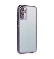 Samsung Galaxy M23 Kılıf Razer Lensli Silikon - Mor