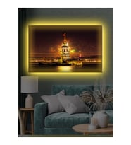 Led Işıklı Kız Kulesi Gece Görünüm Tablosu