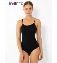 Modal İnce Askılı Çıtçıtlı Body (Siyah)
