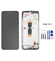 Tkgz - Xiaomi Redmi 12 Uyumlu Lcd Ekran Dokunmatik Servis ÇITALI + TAMİR SETİ