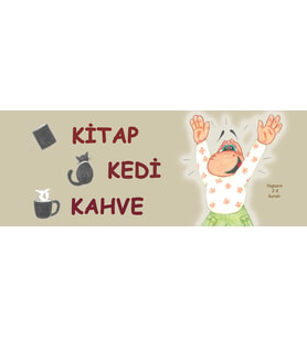Kitap Kedi Kahve  Hediye Kupa Love Bug-T