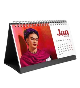 Frida Kahlo Masa Takvimi - 2027 Takvimi - Siyah Renk