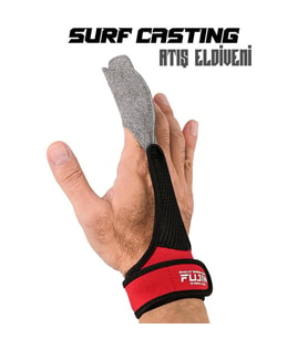 Fujin Pro Angler Surf Casting Atış Eldiveni Red