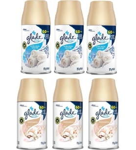 Glade Oda Kokusu Yedek Sprey Temiz Çarşaf Ferahlığı 3 x 269 Ml+ Ipeksi Vanilya 3 x 269 ml