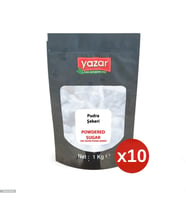 1 Kg x 10 Paket Yazar Pudra Şekeri