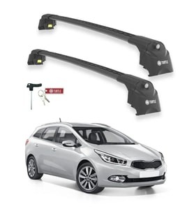 Turtle Kia Ceed Sportswagon (Jd) 2013-2018 Ara Atkı Air2 Siyah