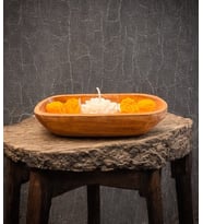 Mumelia Candles Günbatımı Bahçesi - Doğal Soya Akasya Kase Tasarım Mum
