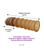 Penis kılıfı ne işe yarar 7cm dolgulu penis kılıfı çikolatalı kayganlaştırıcı