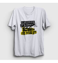 Presmono Unisex Beyaz Good 5 Seconds Of Summer T-Shirt 78790tt