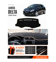 LANCİA DELTA (2008-2014) Uyumlu Torpido Örtüsü Torpido Kılıfı - Siyah Bej