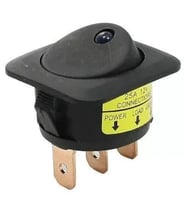 PowerMaster IC-132D Işıklı 3 Pinli 12 Volt 25 Amper Açma-Kapama Anahtarı Kırmızı