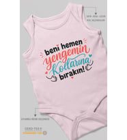 Yengeye Özel Sıfır Kollu Bebek Zıbını %100 Pamuk