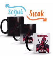 Deadpool 01 Sihirli Kupa Bardak Porselen