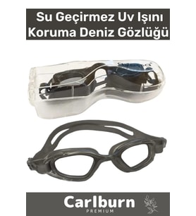 Premium Ayarlanabilir Kayış Su Geçirmez Uv Işını Koruma Silikon Plastik Antifog Kutulu Deniz Gözlüğü