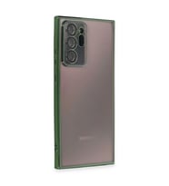 Samsung Galaxy Note 20 Ultra Kılıf Razer Lensli Silikon - Yeşil