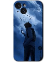İphone 15 Kılıf HD Desen Baskılı Kılıf - Sonbahar Yalnızlığı