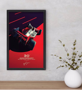 BK Gift Formula 1 Tasarımlı Dekoratif Ahşap Siyah Çerçeveli Tablo-6