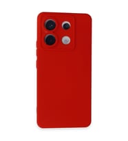 Xiaomi Redmi Note 13 Pro 5g Kılıf Nano İçi Kadife Silikon - Kırmızı