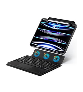 Samsung Galaxy Tab A 8inç T290 T295 T297 Kılıf Kablosuz Klavyeli Case Mobax Bord (Siyah)