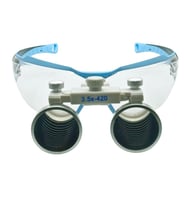 HiperLupa ST455 Doktor Gözlük Turkuaz Çerçeve 3-5X Beyaz Loupe 