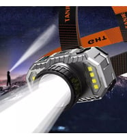 PeakStar PS-010 800 Lümen Zoomlu Şarj Göstergeli Cob LED Usb'li Şarjlı Kafa Lambası