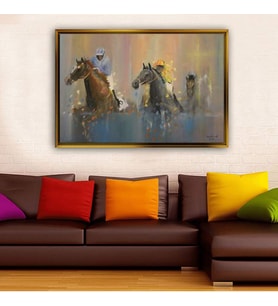 Altın Çerçeveli dekoratif tablo l2041 (Gold)