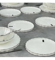 Roy King Twist Silver 24 Parça Porselen Yemek Takımı Hrn018