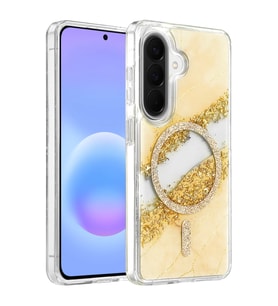 Onegif Galaxy A37 5G Lotus Simli Magsafe Kapak - Gümüş