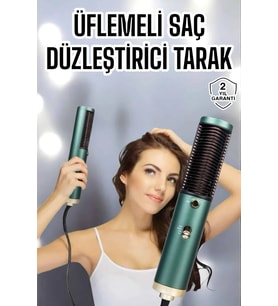 Fön Tarak Saç Düzleştirici Üflemeli Fön Makinesi Sıkı Dişli Taşınabilir