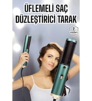 Fön Tarak Saç Düzleştirici Üflemeli Fön Makinesi Sıkı Dişli Taşınabilir