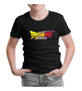 Dragon Ball Daima Logo Siyah Çocuk Tshirt
