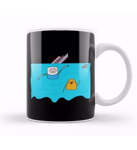 Adventure Time Jake And Finn 01 Kupa Bardak Porselen