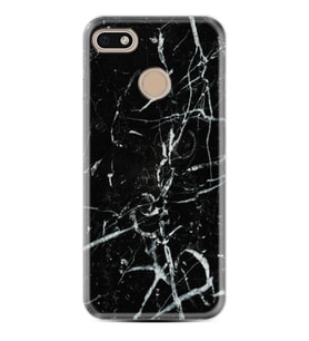 General Mobile GM8 Go GM9 GM20 Pro Plus Kılıf Desemli Silikon Black Marble 3 1382