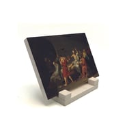 Sokrates'in Ölümü Yağlı Boya (1787 Jacques-Louis David) Baskılı Taş Masaüstlük 10X15