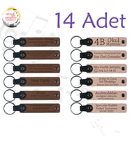 A Kahve & Pudra, Kurumsal Eğitimlere Katılanlara Hediye, 14’lü Set, Kişiselleştirilebilir Anahtarlık