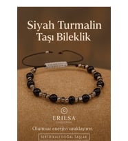 Sertifikalı Siyah Turmalin Taşı Bileklik Negatif Enerjiyi Blokla ve Ruhsal Koruma Sağla (Çok Renkli)