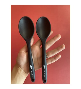 2'li silikon 20cm kaşık seti