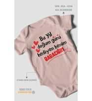 Babaya Özel Kısa Kollu Bebek Body %100 Pamuk