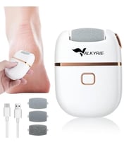 Valkyrie Şarjlı Pedikür Makinesi Nasır Giderici Elektrikli Ayak Törpüsü Type-C 3 Başlıklı Taşınabilir