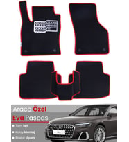 AUDİ A8 L (2017-2024) Uyumlu EVA Paspas Tam Set–Araca Özel,Su Geçirmez,Hızlı ve Kolay Montaj
